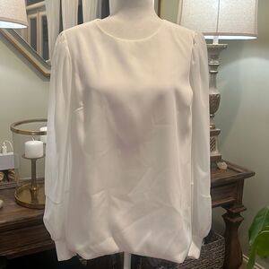 Ted Baker Silky White Blouse Ted Size 4/US 10